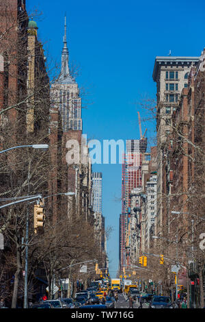 NEW YORK CITY - Mars 26, 2018 : rues de Greenwich Village, Manhattan Landmarks Banque D'Images