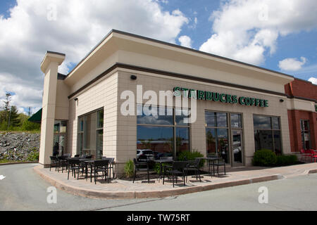Dartmouth, Nouvelle-Écosse, Canada - le 15 juin 2019 : Starbucks dans Dartmouth Crossing Banque D'Images