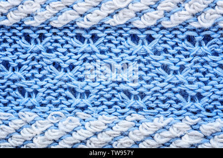 Tricot bleu à la texture de fond, libre Banque D'Images