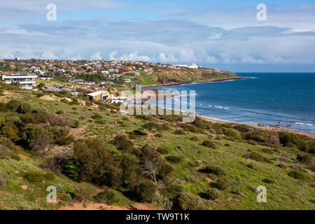 Hallett Cove Beach à partir de la conservation park à Hallett Cove Australie du Sud le 19 juin 2019 Banque D'Images