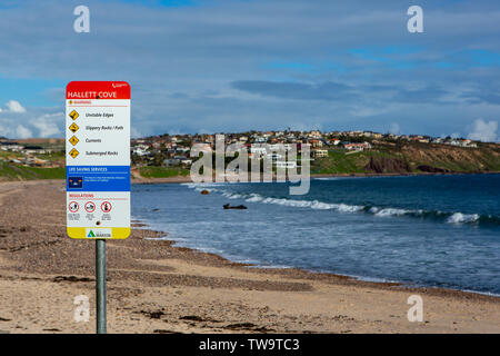 Hallett Cove Beach à partir de la conservation park à Hallett Cove Australie du Sud le 19 juin 2019 Banque D'Images