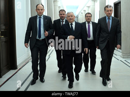 Varsovie, Pologne 05.02.2010. Sur la photo : Jaroslaw Kaczynski. Banque D'Images