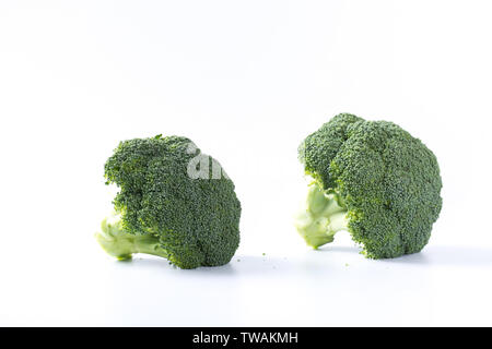 Chou-fleur, brocoli nom scientifique, également connu sous le nom de bleu de moutarde, le Brocoli, brocoli fleur. Banque D'Images