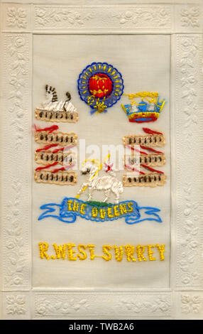 WW1 - The Queen's Royal West Surrey Regiment Banque D'Images