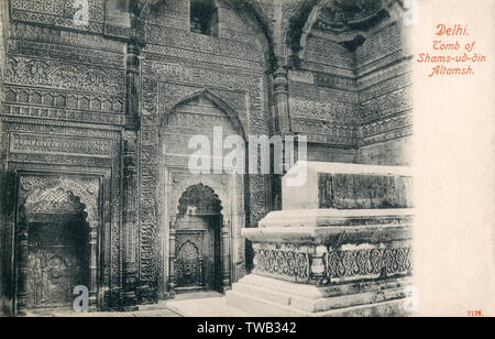 Delhi, Inde - Tombeau de Shams ud-DIN Iltutmish Banque D'Images