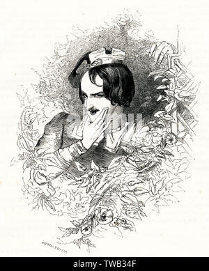 Illustration, beaucoup d'ADO sur rien, par William Shakespeare Banque D'Images