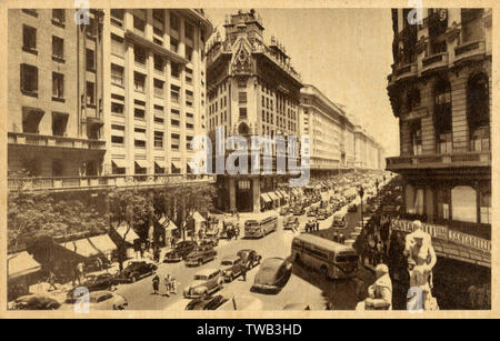 Avenida Roque Saenz Pena, Buenos Aires, Argentine Banque D'Images