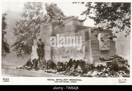 Le Royal Artillery Memorial, Hyde Park Corner Banque D'Images