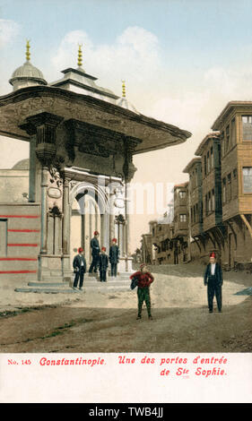 Istanbul, Turquie, Empire ottoman - entrée à Ayasofya Banque D'Images