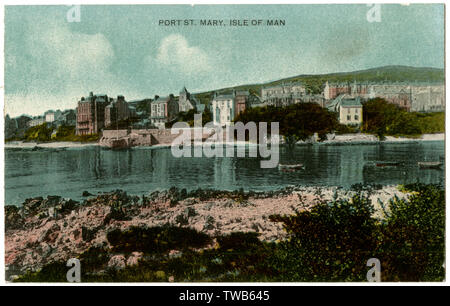 Port St Mary, à l'île de Man Banque D'Images