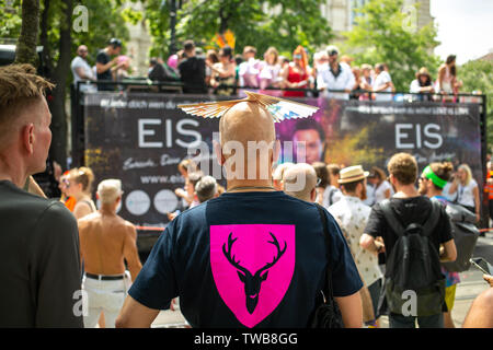 Lors de l'Euro Pride, le plus grand événement de la fierté en Europe. 15 juin 2019 Vienne Banque D'Images