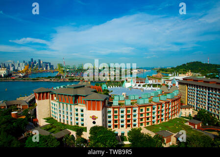 Le Hard Rock Hotel situé sur l'île de Sentosa, ouvert en 2010 - Singapour Banque D'Images