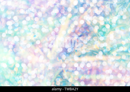 Magnifique arrière-plan holographique de lumières de bokeh. Trendy style années 80. Wallpaper design. Banque D'Images