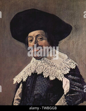 Franz Hals - Portrait Man 5 C 1634 Banque D'Images