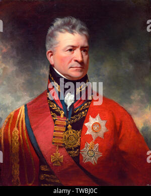 Le lieutenant-général Sir Thomas Picton, 1758-1815, portrait, vers 1815 Banque D'Images
