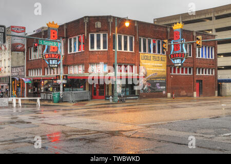 B.B. King's Blues Club à Memphis, Tennessee. Beale Street est une célèbre région avec des liens avec les bâtiments historiques de la musique blues et de musiciens Banque D'Images