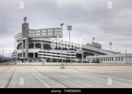 Liberty Bowl Memorial Stadium à Memphis, Tennessee. Ouvert en 1965, il est devenu la maison pour le Liberty Bowl annuel college football game Banque D'Images