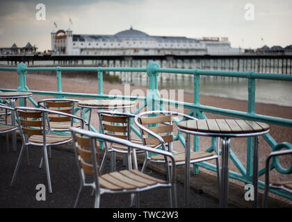 Brighton front de mer scène English bord de mer Banque D'Images