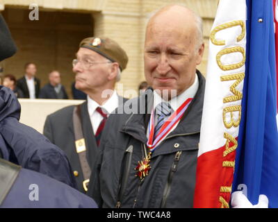 Commémoration au cimetière militaire britannique de Banneville la Campagne (Calvados) du vendredi 07 juin 2019 Banque D'Images