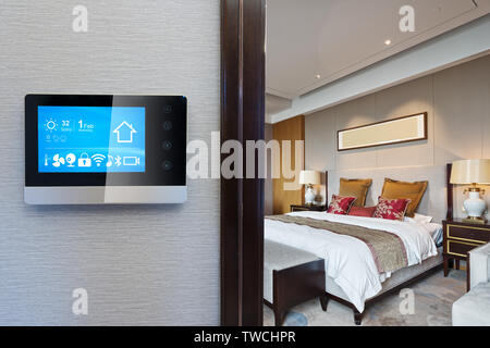 Digitalscreen dans smart home Banque D'Images