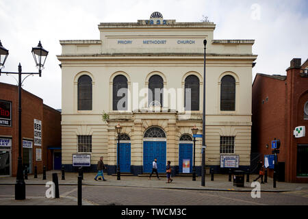 Le centre-ville de Doncaster, dans le Yorkshire du Sud Prieuré Eglise méthodiste a ouvert ses portes en 1832 Banque D'Images