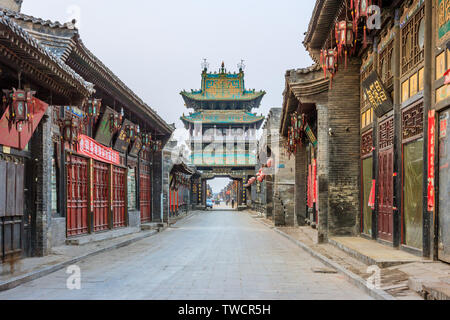 Pingyao ancient city building Banque D'Images