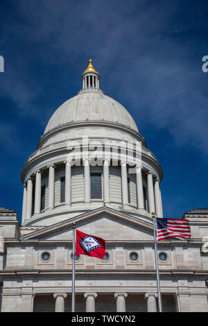 Little Rock, Arkansas - l'Arkansas State Capitol building. Banque D'Images