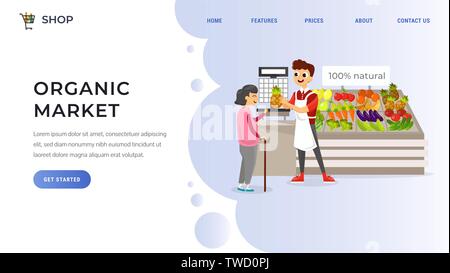 Modèle de site web les gens de supermarché télévision vector illustration Illustration de Vecteur