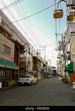 Osaka, Japon, 29th, Mai, 2017. La vue du paysage de la rue. Osaka est une ville dans la région du Kansai au Japon. Banque D'Images