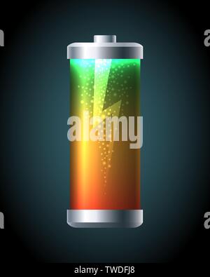 Charge batterie mobile . Illustration de Vecteur