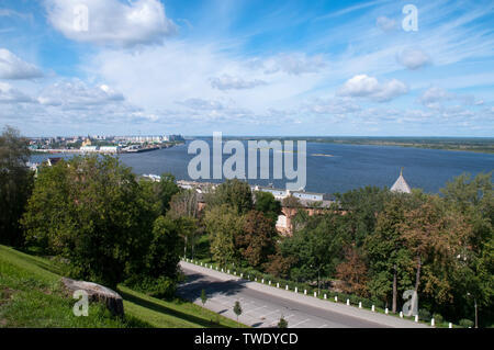 Nizhny Novgorod en Russie, sur la Volga Banque D'Images