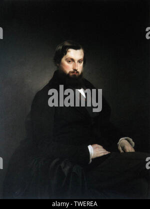 Francesco Hayez - Portrait Gian Giacomo Poldi Pezzoli C 1851 Banque D'Images