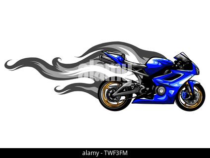 Jeu de moto sport Fiery illustration vecteur Variation Illustration de Vecteur