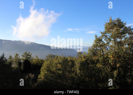 Beautifil paysage du parc national du Pollino, une vaste réserve naturelle dans la Basilicate et la Calabre, régions italiennes Banque D'Images