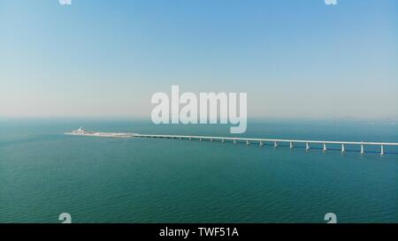 Hong Kong - zhuhai - pont de Macao Banque D'Images