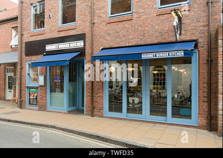 Burger Restaurant cuisine gastronomique. Banque D'Images