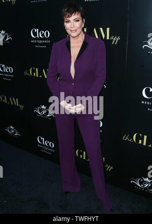 Hollywood, États-Unis. 19 Juin, 2019. HOLLYWOOD, LOS ANGELES, CALIFORNIE, USA - Le 19 juin : Kris Jenner arrive à l'App Glam Los Angeles Fête de lancement tenue à Cleo Hollywood le 19 juin 2019 à Hollywood, Los Angeles, Californie, États-Unis. (Photo par Xavier Collin/Image Crédit : Agence de Presse) L'agence de presse Image/Alamy Live News Banque D'Images