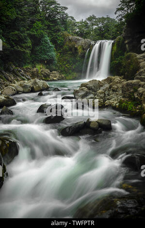 Tawhai Falls (Gollum's Pool), Parc National de Tongariro, île du Nord, Nouvelle-Zélande Banque D'Images