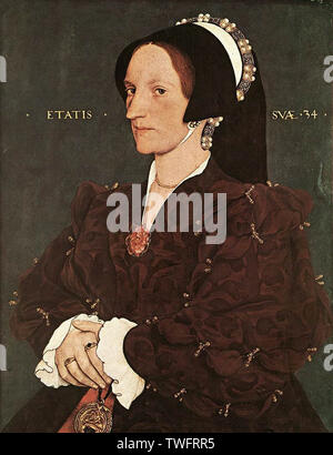 Hans Holbein le Jeune - Portrait Margaret Wyatt Lady Lee 1540 Banque D'Images