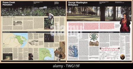 Anglais : *2001 : GPO--472-470/00461. Réimpression 2001. Comprend le texte et les mauvais. Certains (col.). Texte, ill. coul., plan de situation, et généalogique au verso. Accessible également sur le site Web de la Bibliothèque du Congrès comme une image raster. ; Popes Creek Plantation, George Washington Birthplace National Monument, Virginie Banque D'Images