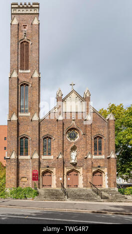 La façade de l'Église catholique du Sacré-Cœur, Darlinghurst, Sydney, Australie, lors d'une journée ensoleillée Banque D'Images