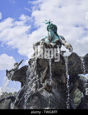 Fontaine de Neptune à Berlin, Allemagne Banque D'Images