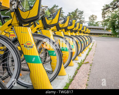 Helsinki, Finlande- 11 juin 2019 : Ville de la société biccles location alepa Banque D'Images