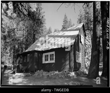 Vue arrière - Lassen Volcanic National Park, Warner Valley Résidence Rangers, minéral, comté de Tehama, CA Banque D'Images