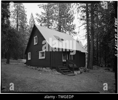 Vue arrière - Lassen Volcanic National Park, Warner Valley Résidence Rangers, minéral, comté de Tehama, CA Banque D'Images