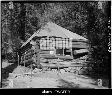 Vue arrière - Lassen Volcanic National Park, Warner Valley Cook's Cabin, minéral, comté de Tehama, CA Banque D'Images