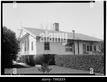 Les bâtiments historiques de l'enquête américaine O. N. Manning, photographe, le 7 mars 1934. Vue arrière. - McMillan House, chemin de comté 21, Stockton, comté de Baldwin, AL Banque D'Images