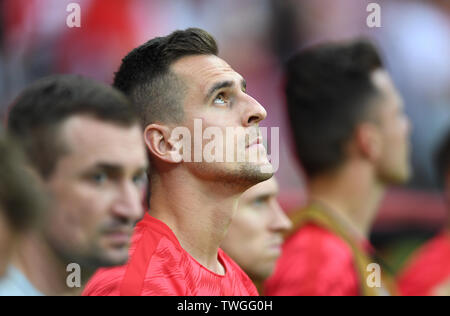 Varsovie, Pologne, 10 juin 2019 : EURO 2020 qualifing ronde, phase de groupes, la Pologne gagne 4:0 avec Izarel sur Narodowy PGE. Banque D'Images