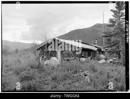 L'ARRIÈRE, à l'ouest de l'Postlethwaite-Jones - Chalet, Nolan, sur Smith Creek, Fairbanks, AK, zone de recensement Yukon-Koyukuk Banque D'Images