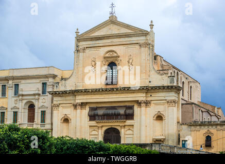 Église de Santissimo Salvatore Noto en Sicile en Italie, ville Banque D'Images
